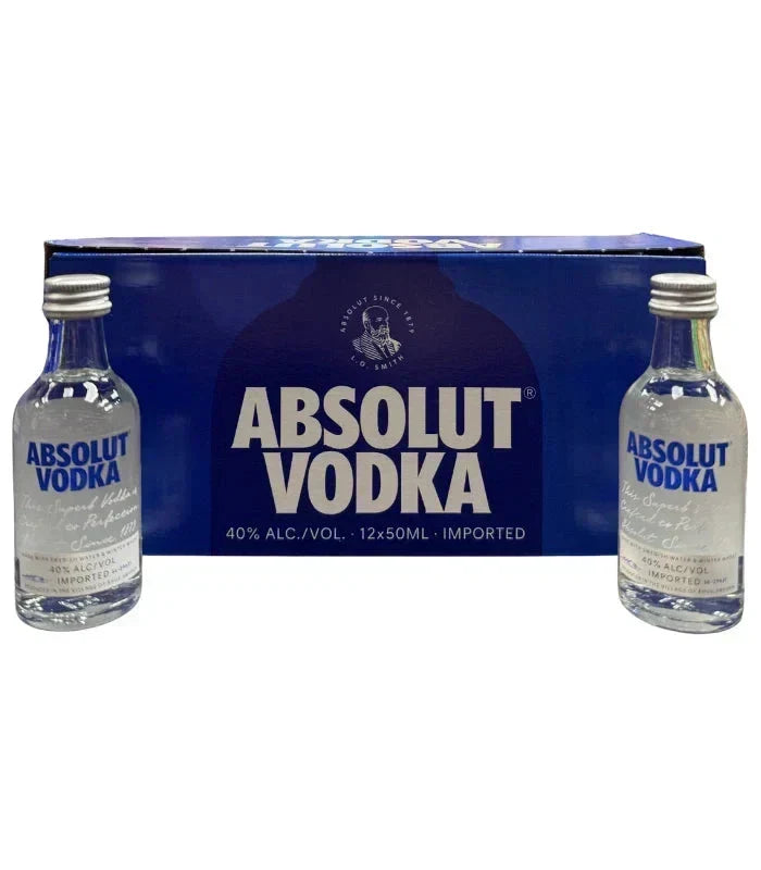 Absolut Vodka Mini Shooters 50mL 12 Pack
