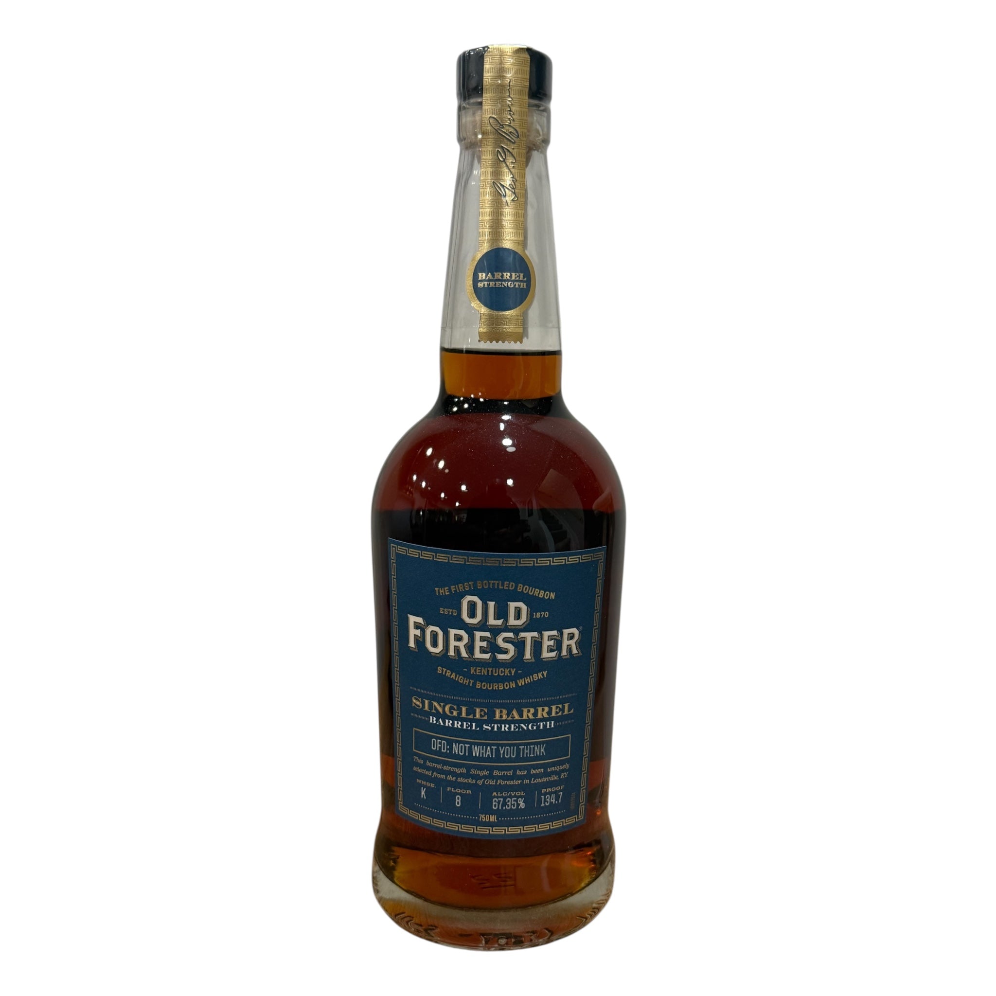 Old Forester Single Barrel Barrel Strength Warehouse K Floor 8 (OFD: Not What You Think) 134.7 Proof